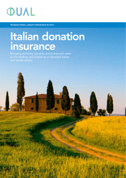 Italian donation insurance - dualassetunderwriting.com