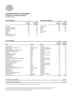 140331 CWF - summary of investment portfolio.xlsx