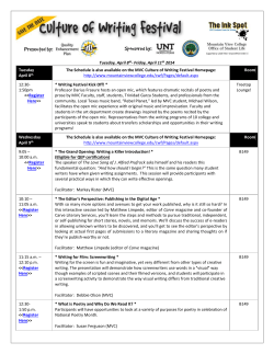 Workshops Registration - Mountain View College