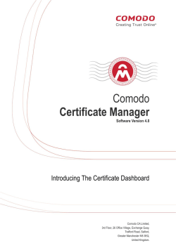 Introduction to the CCM Dashboard