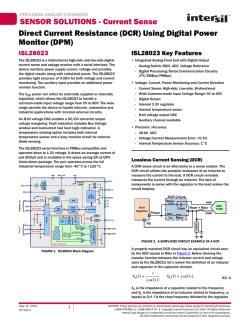 Direct Current Resistance (DCR) Using ISL28023 Digital