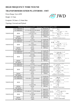 high frequency wire wound transformers efd20 platforms