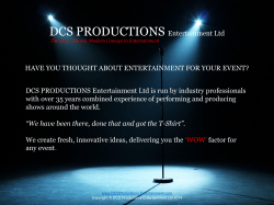 here - DCS Productions Entertainment Ltd