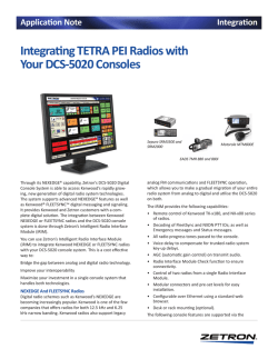 Integrating TETRA PEI Radios with Your DCS-5020 Consoles