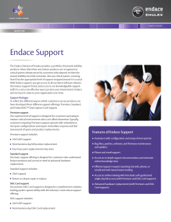 Download the Endace Support Services Datasheet