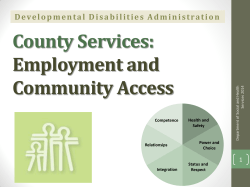 DDA County Services Presentation