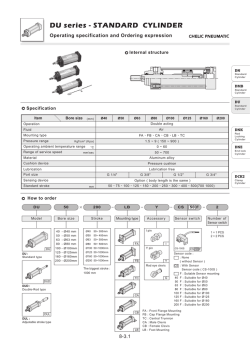 DU series - Standard cylinder