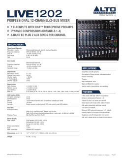 PROFESSIONAL 12-CHANNEL/2-BUS MIXER