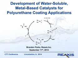 Development of Water-Soluble, Metal-Based Catalysts for