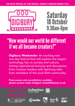 Digibury Weekender Press Pack 2014