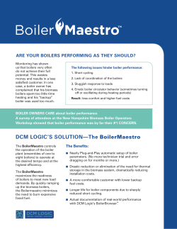 BoilerMaestro Info Sheet