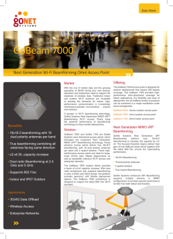 GoBeam 7000 data sheet
