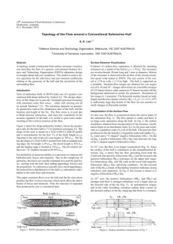 Topology of the Flow around a Conventional Submarine Hull