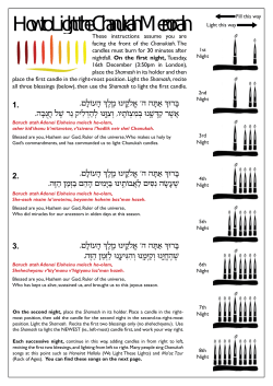 How to Light the Chanukah Menorah 2014.indd