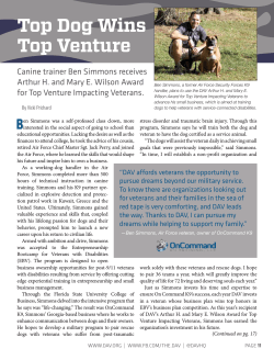 DAV Magazine Article - On Command K9 Dog Training!