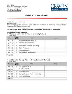 Hospitality Management Degree