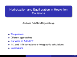 Hydroization and Equilibration in Heavy Ion Collisions