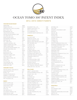 2014/2015 Ocean Tomo 300® Patent Index Constituent List