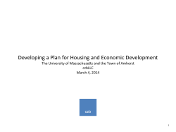Developing a Plan for Housing and Economic Development