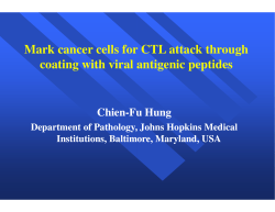 Mark cancer cells for CTL attack coating with viral antigenic pe cer