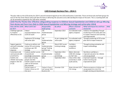 LSCB Strategic Business Plan – 2014