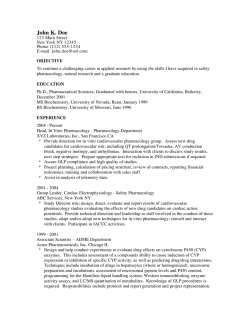 John K. Doe - Safety Pharmacology Society