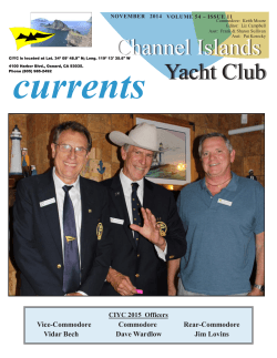 November 2014 - Channel Islands Yacht Club