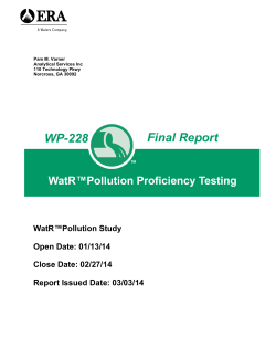 WP228 ERA Final Report 03-14-2014