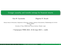 Granger causality and transfer entropy for financial returns