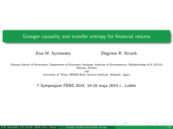 Granger causality and transfer entropy for financial returns