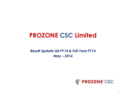 Prozone CSC Limited - PROZONE Aurangabad