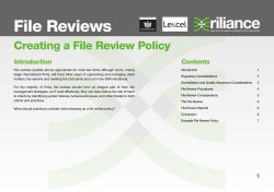File Reviews - Riliance Assist