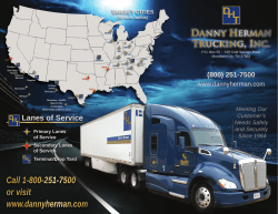 Sales Brochure - Danny Herman Trucking, Inc.
