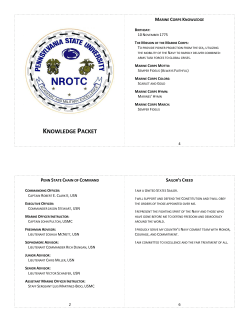 KNOWLEDGE PACKET - Penn State Naval ROTC