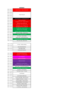 CTV Broadcast Schedule