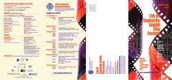 Download the Festival Brochure - 17th NY Sephardic Jewish Film