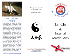 Tai Chi Brochure Fall 2014