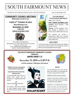 MALEFICENT - South Fairmount Community Council