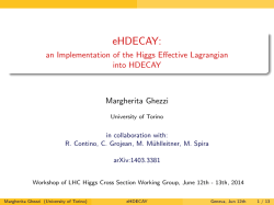 eHDECAY: - an Implementation of the Higgs Effective