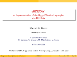 eHDECAY: - an Implementation of the Higgs Effective