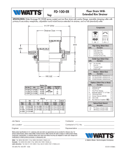 FD-100-ER - Watts Water Technologies