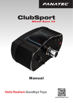 Manual ClubSport Wheel Base V2