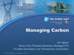 Jim Spiers Senior Vice President Business Strategy/CTO Tri