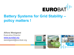 Battery Systems for Grid Stability