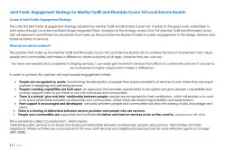Joint Cwm Taf Public Engagement Strategy