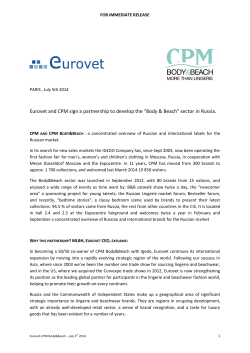 Eurovet and CPM sign a partnership to develop the
