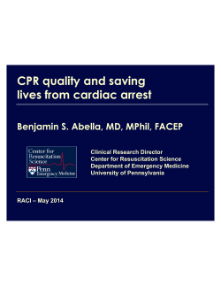 Abella: Lecture on CPR Quality