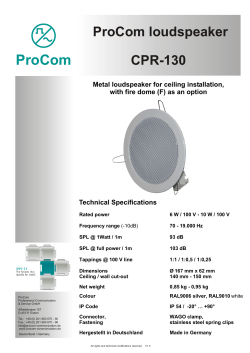 ProCom Loudspeaker CPR- 130