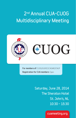 2nd Annual CUA-CUOG Multidisciplinary Meeting