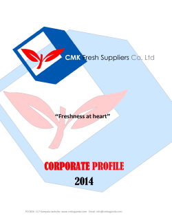 company profile - CMK Fresh Suppliers Co. Official website